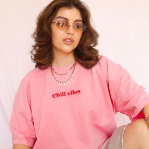 CHILL VIBES PINK RED